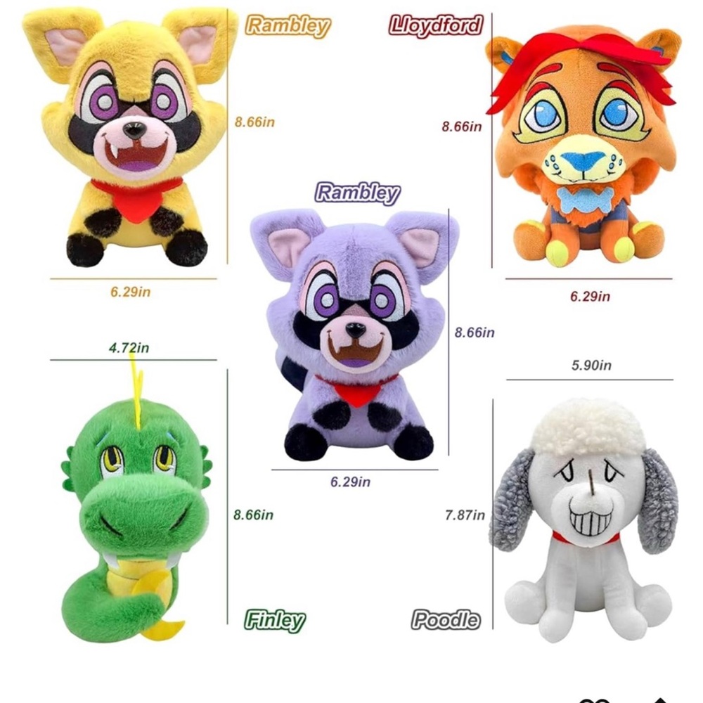 Purple Plush Raccoon Toy